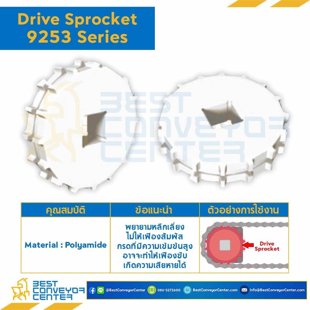 SPROCKET 19Z, BORE 30×30 MM., DIA 154.33 MM. FOR CHAIN 9253 : 6219486-9253