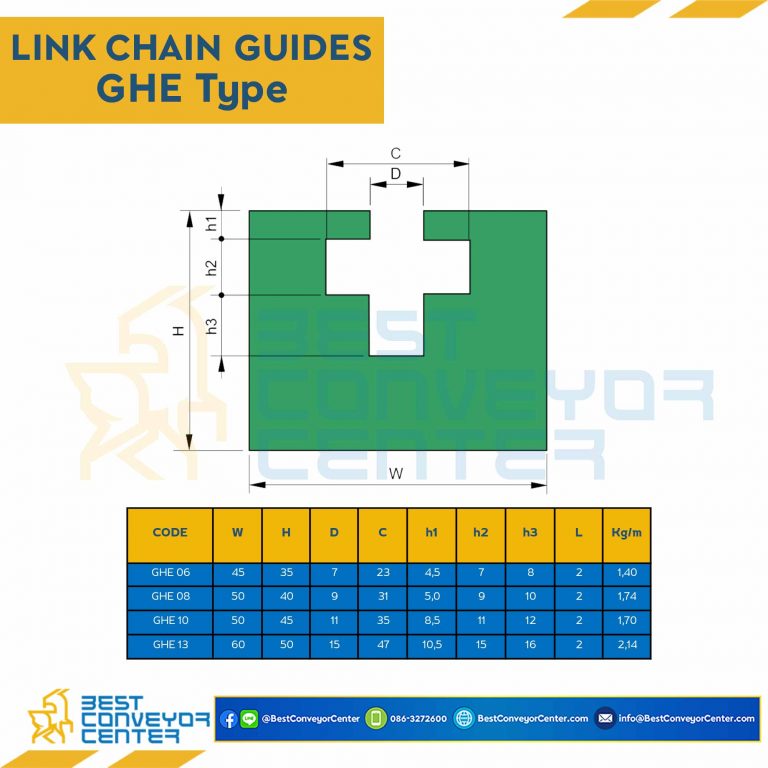 Link Chain Guide W50H45 : GHE10