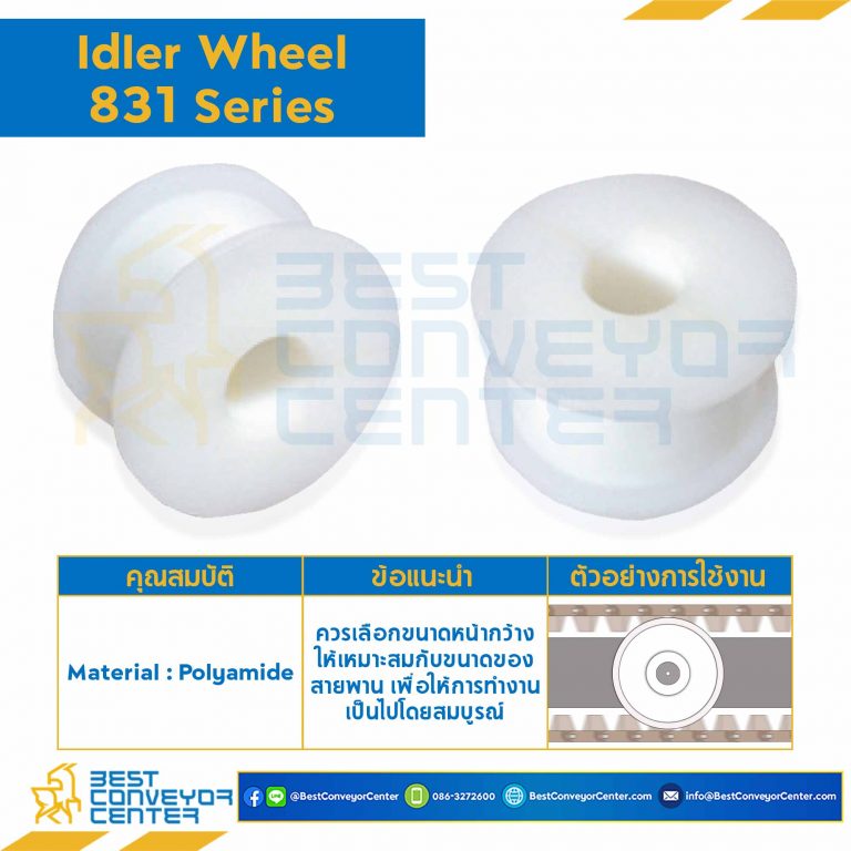 Idler for 21Z, BORE 40 MM., FOR CHAIN 831 : 6521549-831