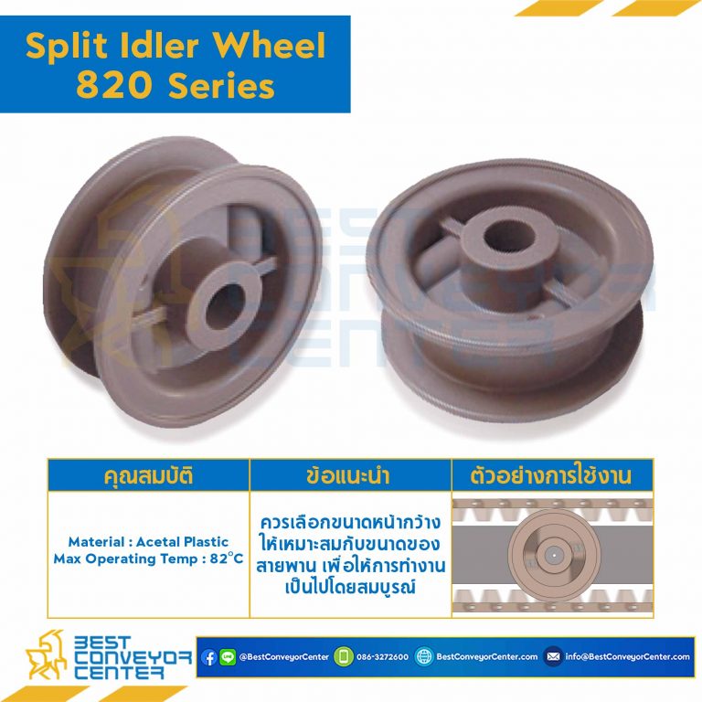 Idler for 25Z, BORE 25 MM., FOR CHAIN 820 : 6625102-820