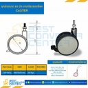 ลูกล้อขนาด 80 มิล ขาแป้นล็อค : CAP-80PL