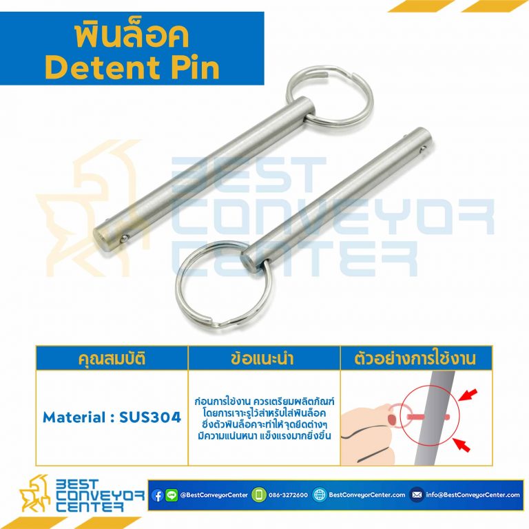 Sling lanyards for detent pin dia 1.5 mm. SUS304 : PN-00005