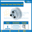 มู่เล่ย์ไทม์มิ่งแรงบิดสูงแบบไม่มีลิ่ม Pulleys Timing Keyless High Torque S3M หน้ากว้าง 10 mm. 50 ฟัน : KHT-S3M-10-50TEAL