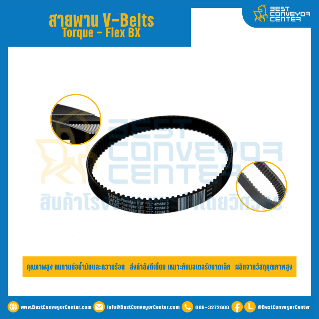 สายพาน V-Belt Torque – Flex : BX42