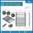 Apron Chain C2052 R-Roller (Pitch 31.75 mm),W=348 mm. Plain Plate. (ผิวปั๊มนูน) ติด Flat Bar 6L ระยะพิท 190.50 mm. : C2052W348B (สำเนา)