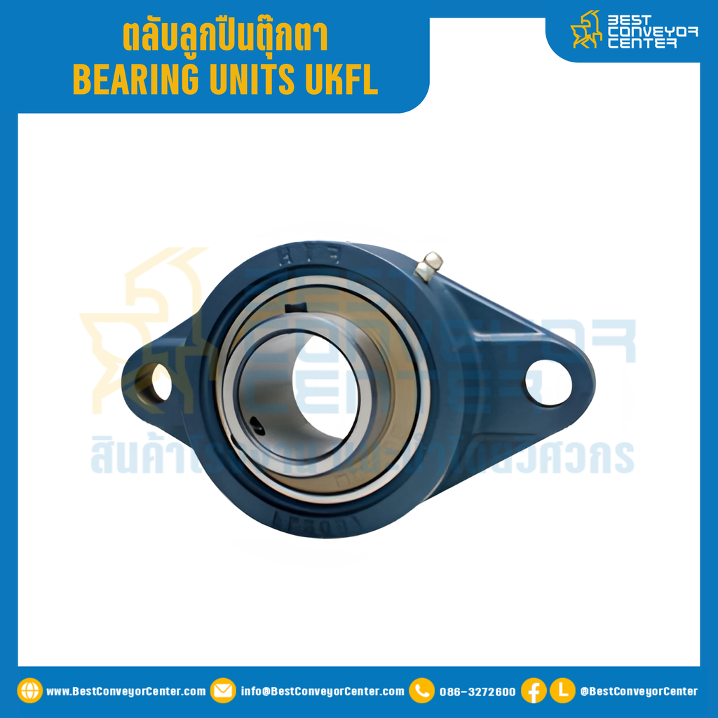 ตลับลูกปืนตุ๊กตา UKFL ลูกปืนเหล็ก รูเพลา 25 mm. : UKFL206-25