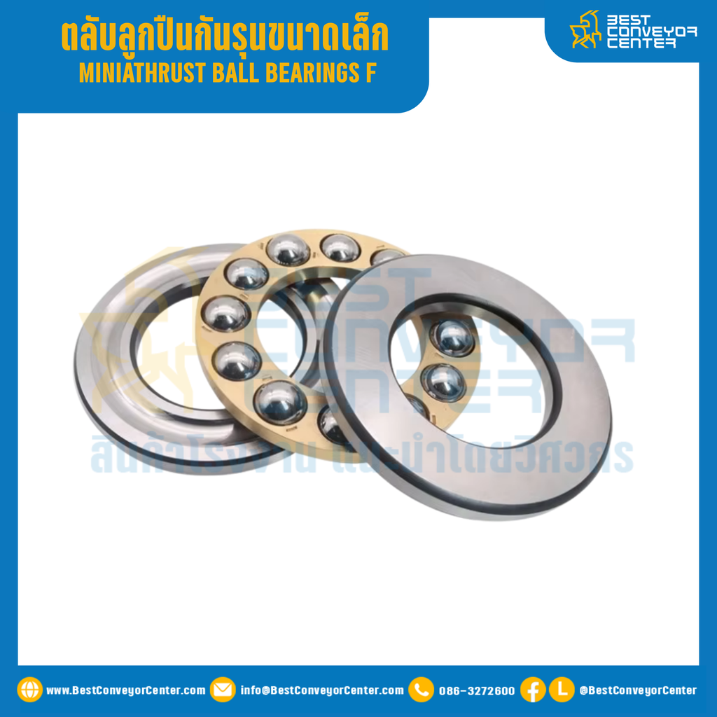 ตลับลูกปืนกันรุนขนาดเล็ก F รูเพลา 6 mm. : F6-14M