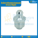 หัวอัดจารบีสแตนเลส แบบตรง : GNSS1/4”x21.6