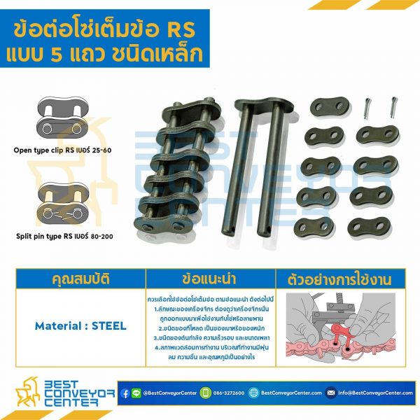 ข้อต่อเต็มข้อ 5 แถว No.120 : CL120R5P1