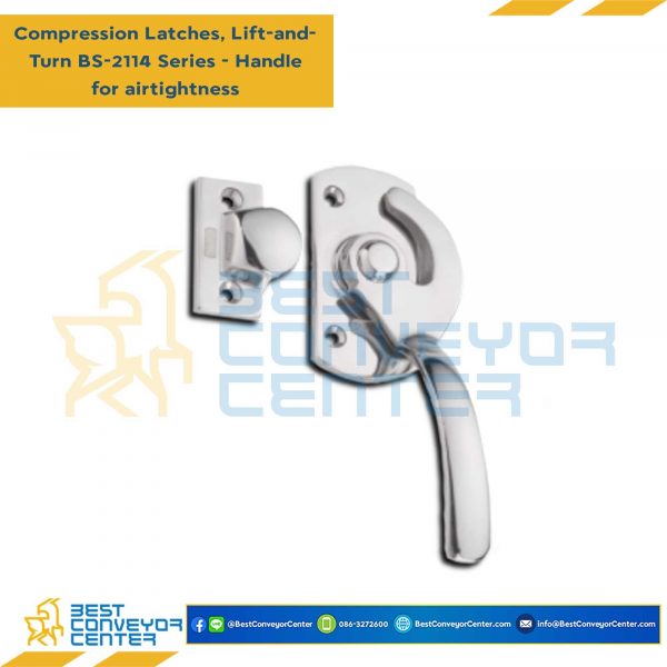 BS-2114-1L Handle for airtightness Left-hand use SUS316 W90L127
