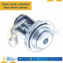 BZ-09132 Cam Lock Latches Hex 4mm. Zinc Alloy Pawl B
