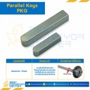 Parallel Key PKG 18×90-S Parallel Key แบบกลม ที่ปลายด้านหนึ่ง ขนาด 18×90 mm. เหล็ก
