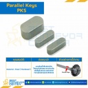 Parallel Key PKS 10×45-SH Parallel Key แบบกลม ที่ปลายทั้งสองด้าน ขนาด 10×45 mm. เหล็กชุบแข็ง