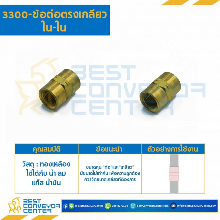 ข้อต่อตรงเกลียวใน-ใน 3300×6