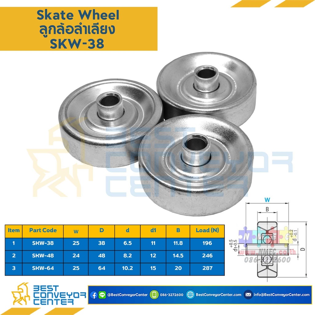 SKW-38 ; Skate Wheel Conveyor #38
