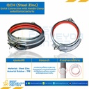 QCH125S แคล้มป์รัดท่อด้วยด้ามจับ ขนาด 125 mm. Steel Zinc