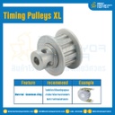 มู่เล่ย์ไทม์มิ่ง Pulley Timing XL (มีดุม) หน้ากว้าง 9.5 mm. 15 ฟัน : Pulley Timing XL-9.5-15TB
