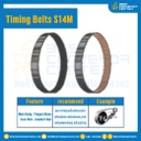 ไทม์มิ่ง เบลล์ Timing Belt S14M หน้ากว้าง 60 mm. 185 ฟัน ยาว 2590 mm. : Timing Belt S14M-60-185T-2590