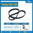 ไทม์มิ่ง เบลล์ Timing Belt T80 144 ฟัน ยาว 292.61 mm. : Timing Belt T80-144T-292.61