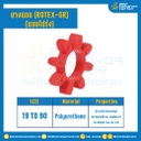 GR-19R-RED : ยางยอยสีเหลือง Rotex Coupling GR19, ยาง 6 แฉก