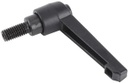 AHK-M10L30SB : ด้ามจับมือหมุนเหล็กหล่อตัวผู้ M10x30 mm.เหล็กดำ