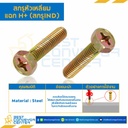 สกรูหัวเหลี่ยมแฉก H+ (สกรู IND) ขนาด M6x30 mm. : HS-M6L30-IND