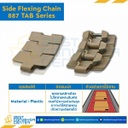 โซ่พลาสติกทางโค้ง Table Top Chain KV887TAB ; 3.25 นิ้ว. : KV887 325TAB