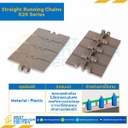 โซ่พลาสติกทางตรง Table Top Chain P820 ; 4 นิ้ว. : P820 400