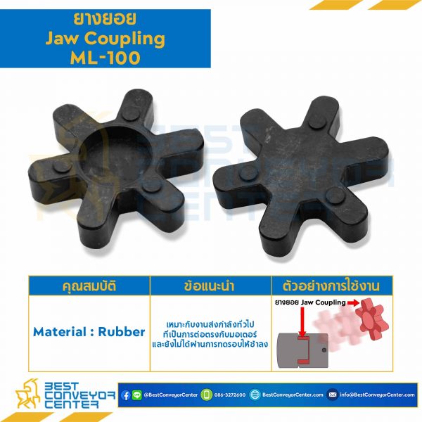 ยางยอย Jaw Coupling Martin D190 : JCMT190R