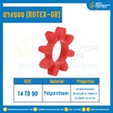 ยางยอยสีแดง Rotex Coupling GR48 : GR-48R-RED