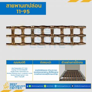 สายพานเทปล่อน Teflon Belt Grade 11-95 : 11-95