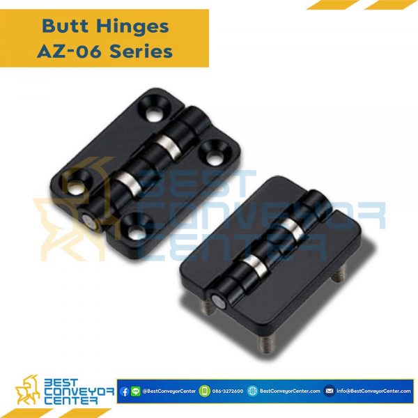 AZ-0621-12 บานพับ Zinc Alloy Black ขนาด 40.5×54 mm. หนา 7.5 mm.