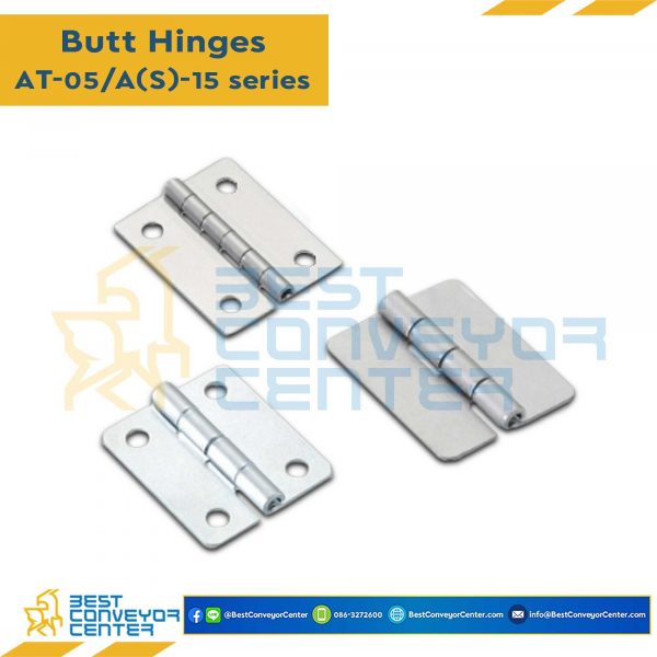 AS-1510 บานพับสแตนเลส SUS304 ขนาด 31×38.2 mm. หนา 0.9 mm.
