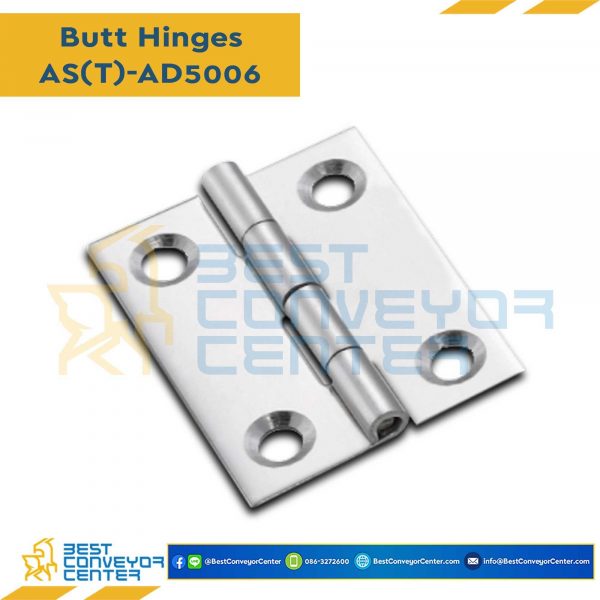 AS-AD5006 บานพับสแตนเลส ขนาด 38×50 mm. หนา 1.2 mm.