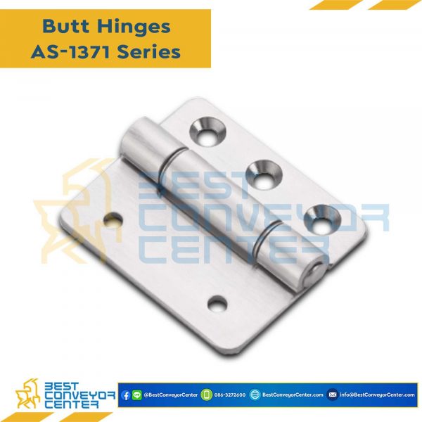 AS-1371-A บานพับสแตนเลส ขนาด 56×65 mm. หนา 3 mm.