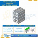 Aluminum Frame 8-45 Series Slot width 10 100×200 mm. L750 mm. Clear Anodize : ALF-GNFS8-100200-750