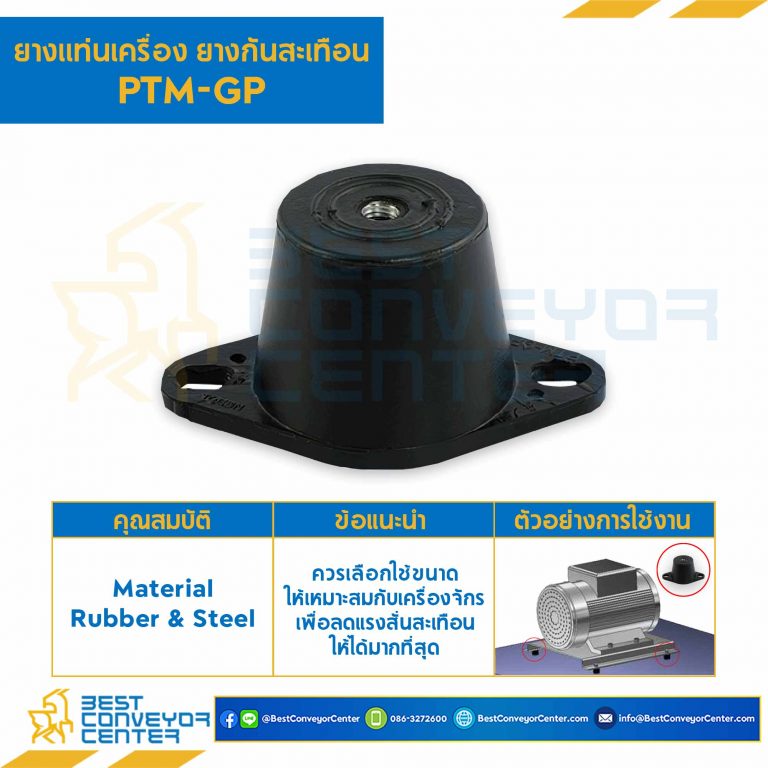 ลูกยางรับแรงสั่นสะเทือน PTM-GP : RB-PTM-GP-50
