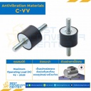 ลูกยางกันสั่นสะเทือน ชนิดปลายทั้งสองด้านเป็นเกลียว C-VV : C-VV0808-M3x8
