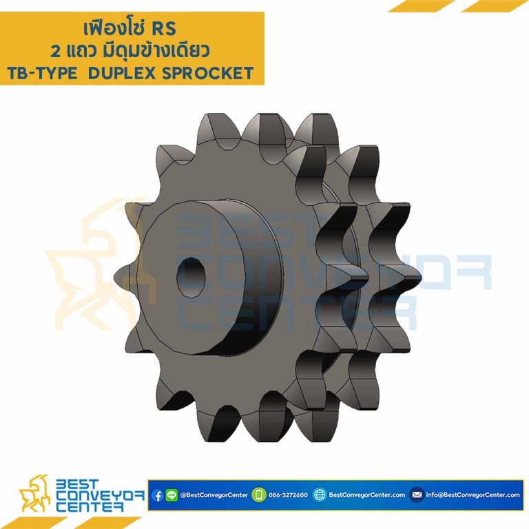 เฟืองโซ่เหล็ก 2 แถว แบบมีดุมข้างเดียว RS40-2R-24TB