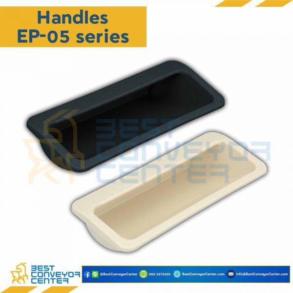 EP-0516W มือจับฝังพลาสติก ขนาด 96.5×40.2×H20.3 mm.