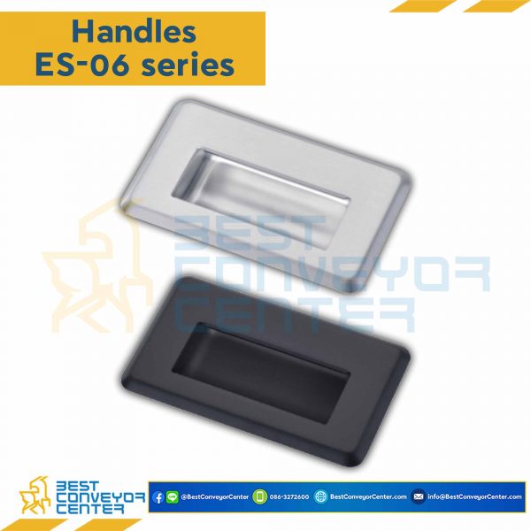 ES-0610 มือจับฝังสแตนเลส ขนาด 63×45 mm. มีรูยึดน็อต