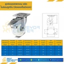 NYB-B-150 ล้อไนล่อนลูกปืน แบบแป้นเบรค ขนาด 150 mm.