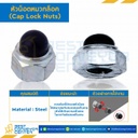 หัวน็อตหมวกล็อค ขนาด M6x1.0 ขอบ 10 mm. : CLN-M6