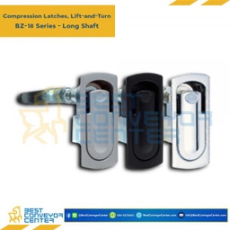 BZ-18316W(W) Compression Latches-Long Shaft Zinc Alloy-Bright chrome Pawl #16