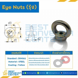 EN-DIN-1 Eye Nut (รุ้ง) DIN 1″