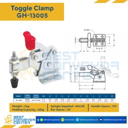 GH-13005 Toggle Clamp แบบกดแนวตั้ง