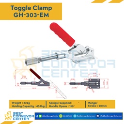 GH-303-EM ; Toggle Clamp แบบดัน GH-303-EM.Mild Steel Zinc Plated