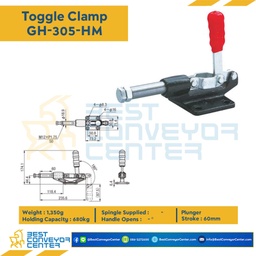 GH-305-HM Toggle Clamp แบบดัน