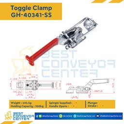 GH-40341-SS : Toggle Clamp แบบดึง GH-40341-SS. SUS 304 Tumbled Finish