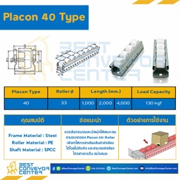 PRT40x1000 : Placon Roller Type 40-L1000 mm.